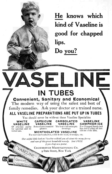1908 Vaseline in tubes