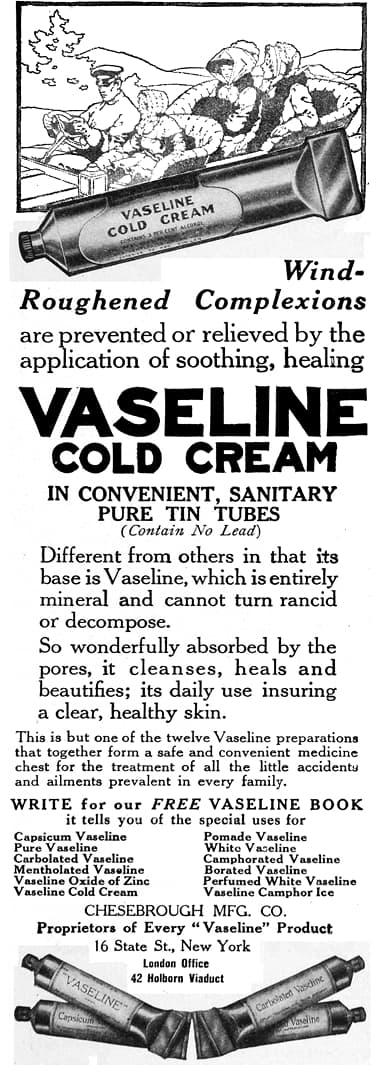 1910 Vaseline Cold Cream