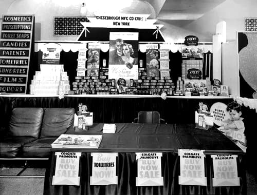 1937 Chesebrough display at the Retail Druggists Convention