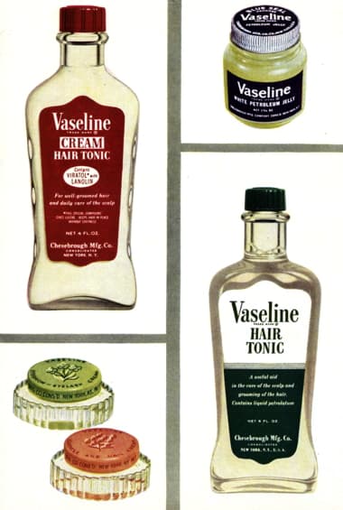 1949 Vaseline products