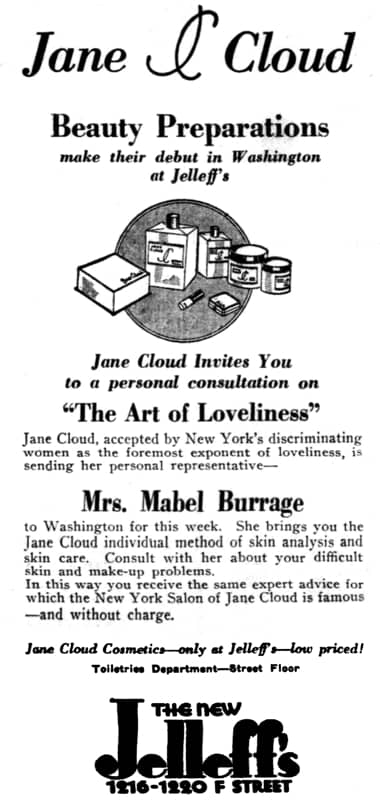 1933 Jane Cloud in Washington.