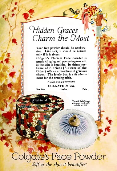 1924 Colgate Florient Face Powder