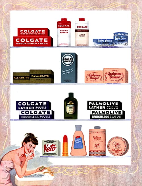 1950 Cosmetics and Toiletries from Colgate-Palmolive-Peet