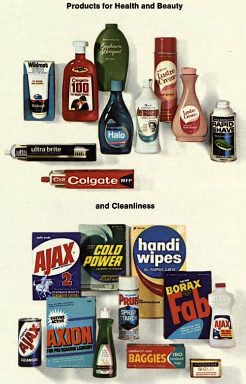 1968 Colgate-Palmolive heath, beauty and cleaning products