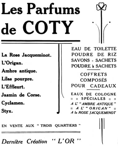 1913 Les Parfums de Coty