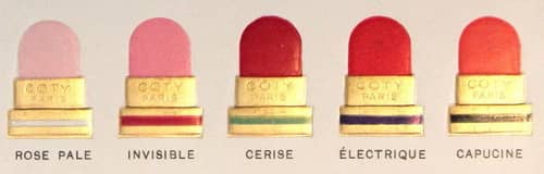 1925 French lipstick shades