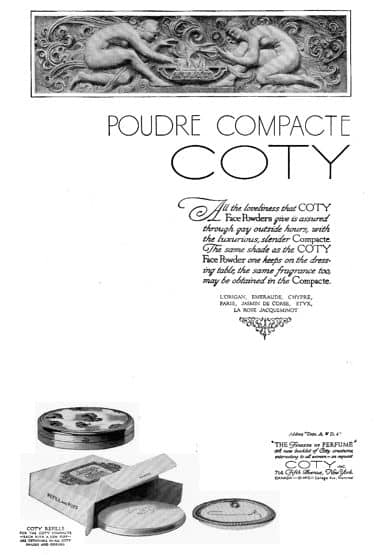 1926 Coty Poudre Compacte and refill