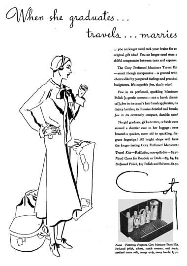 1932 Coty Perfumed Manicure Travel Kit