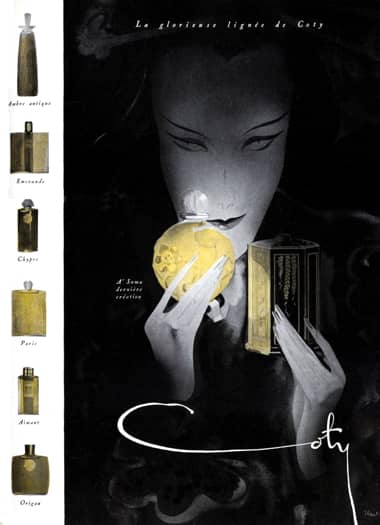 1934 Coty Perfumes