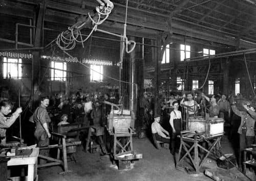 Coty factory glassmaking