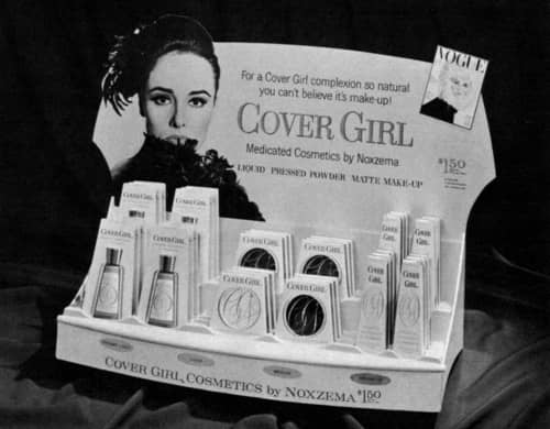 1963 Cover Girl counter display case