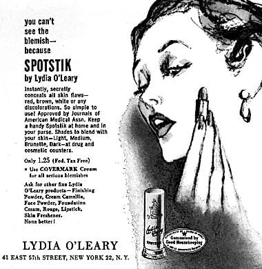 1952 Spotstik and Covermark cosmetics
