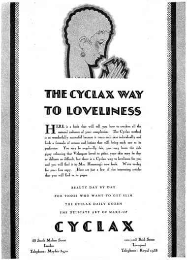 1927 The Cyclax Way to Loveliness
