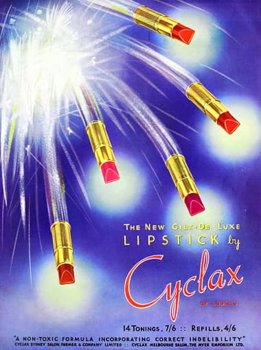 1940 Cyclax De Lux Lipstick