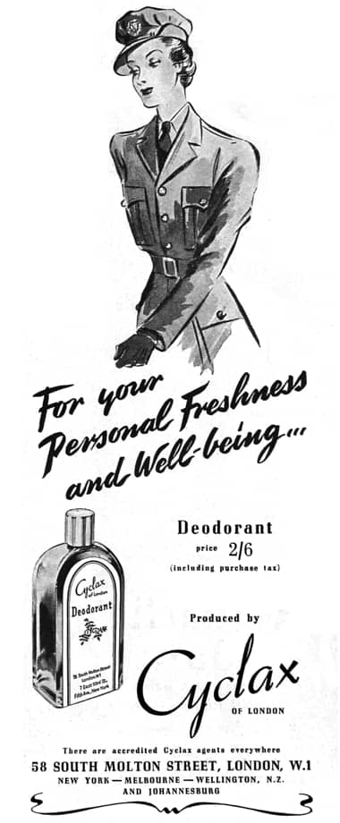 1942 Cyclax Deodorant