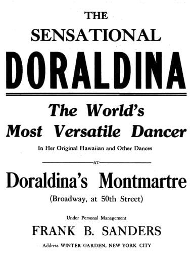 1917 Doraldina at Doraldinas Montmartre