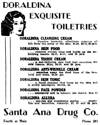 1932 Doraldina Toiletries