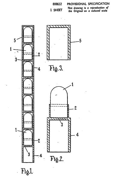 1958 Drawing for the baton patent 