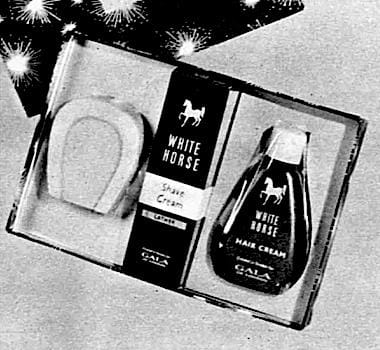1958 White Horse Soap, Shaving Cream and Hair Cream