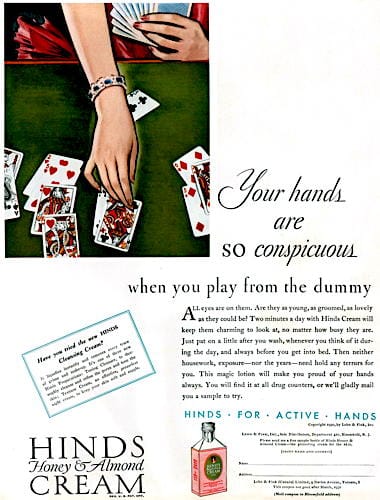 1930 Hinds Honey and Almond Liquid Cream