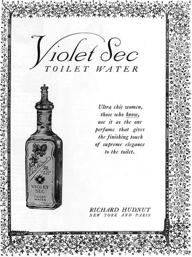 1914 Richard Hudnut Violet Sec Toilet Water