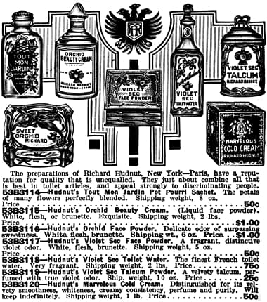 1916 Richard Hudnut products