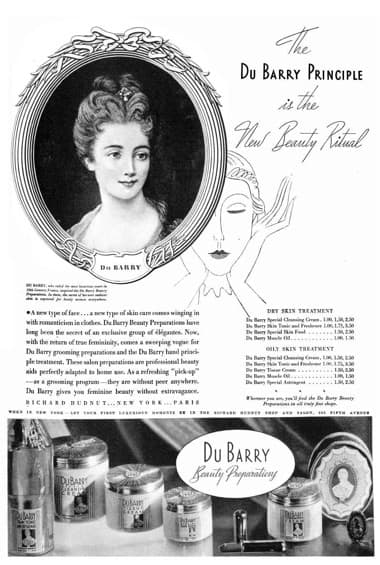 1934 Du Barry Beauty Preparations