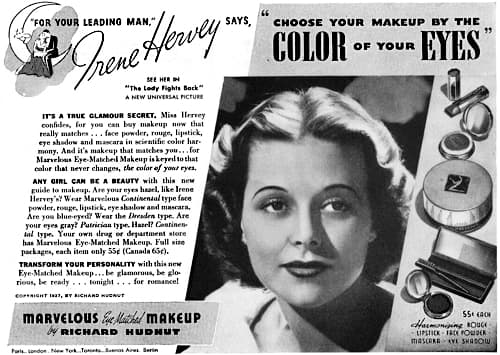 1937 Marvelous Eye-Matched Make-up