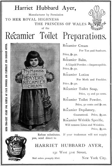 1895 Recamier Toilet Preparations
