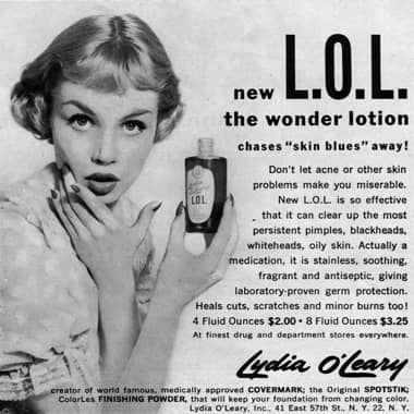 1956 Lydia OLeary LOL lotion