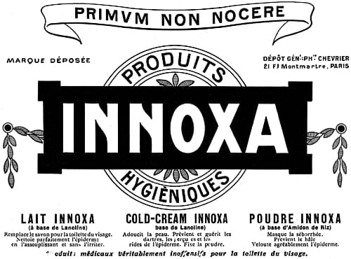 1913 Lait Cold-Cream   and Poudre Innoxa