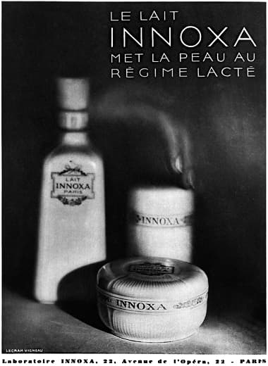1929 Lait Innoxa, Mousse Innoxa and Cold Cream Innoxa