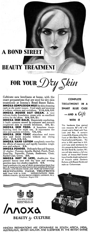 1934 Innoxa Dry Skin Treatment