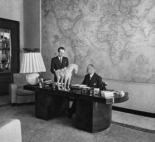 1937 Dr. Francois Debat in his office