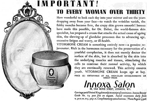 1937 Innoxa Vitormone Cream