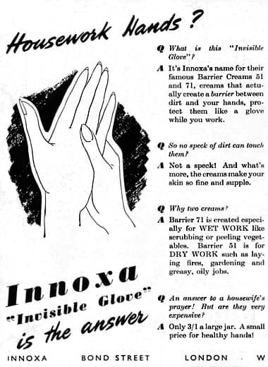 1950 Innoxa Invisible Gloves