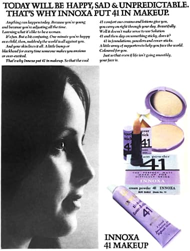 1969 Innoxa 41 cosmetics