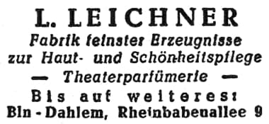 1946 Leichner Germany