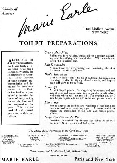 1919 Marie Earle at 600 Madison Avenue