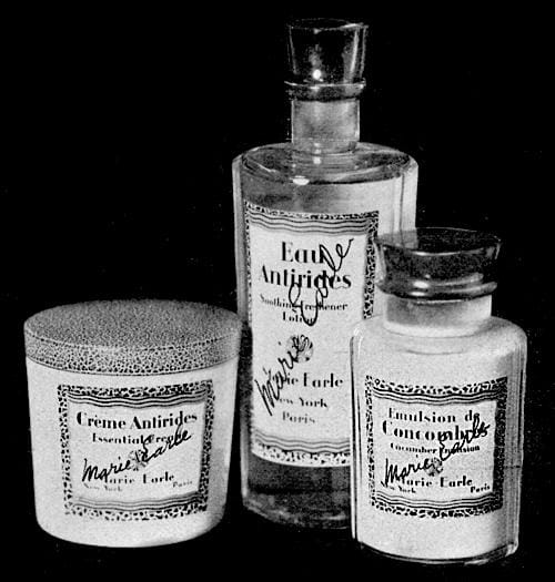 1930 Marie Earle in new packaging introduced in 1929