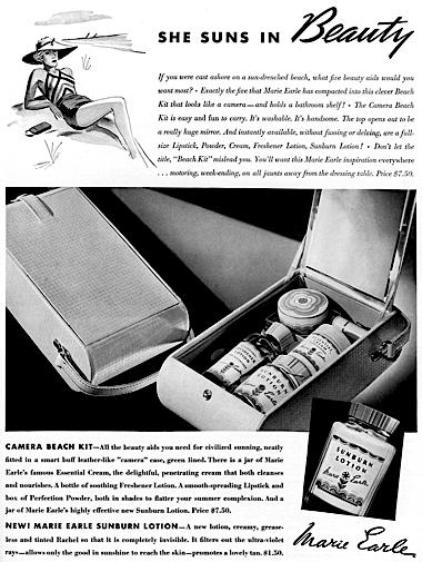1935 Marie Earle Camera Beach Kit