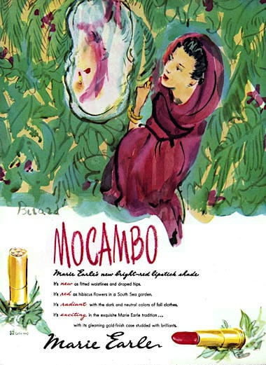 1947 Marie Earle Mocambo Lipstick