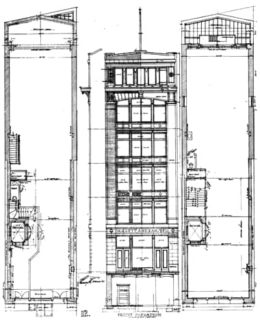 Plans for the Daggett and Ramsdell building