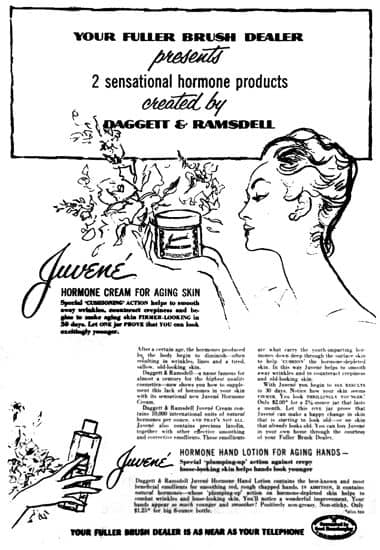 1954 Juvene Hormone Cream and hormone Hand Lotion