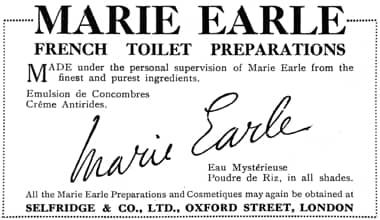 1922 Marie Earle