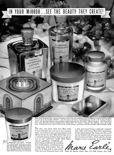 1934 Marie Earle cosmetics