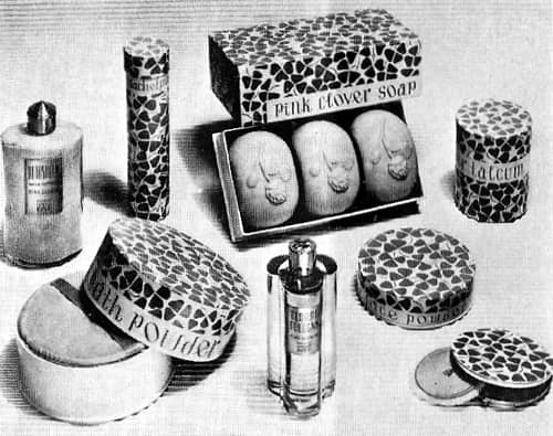 1940 Pink Clover bath products