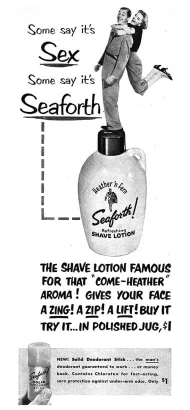 1953 Seaforth Shave Lotion and Seaforth Deodorant Stick