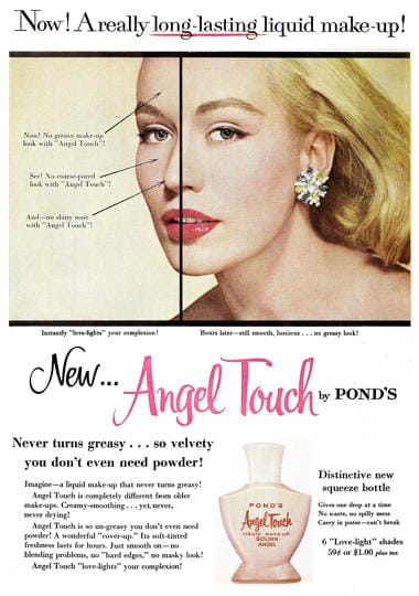 1958 Ponds Angel Touch Liquid Make-up