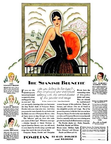 1927 Pompeian- Brunette